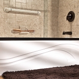 Bath Liners Wave White
